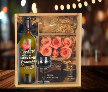 Dulzura Artesanal, caja box Vino artesanal personalizado con sabor a grosellas  en Cali | Pedidos al Cel. 315 445 5977